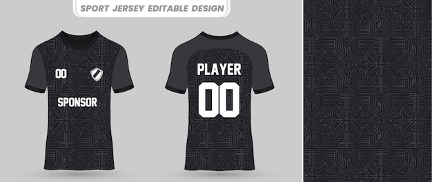 Vector premium sports jersey design front and back for printing