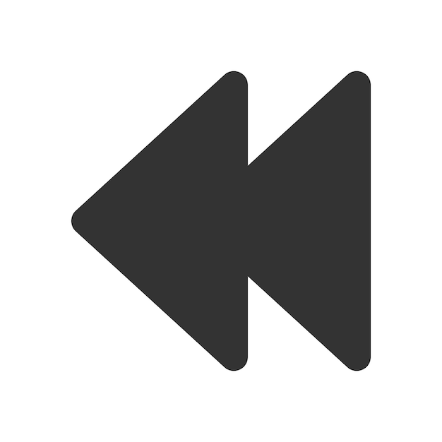 Vector previous left icon