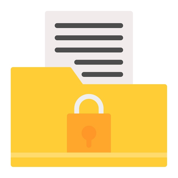 Vector private document icon vector image can be used for crime investigation