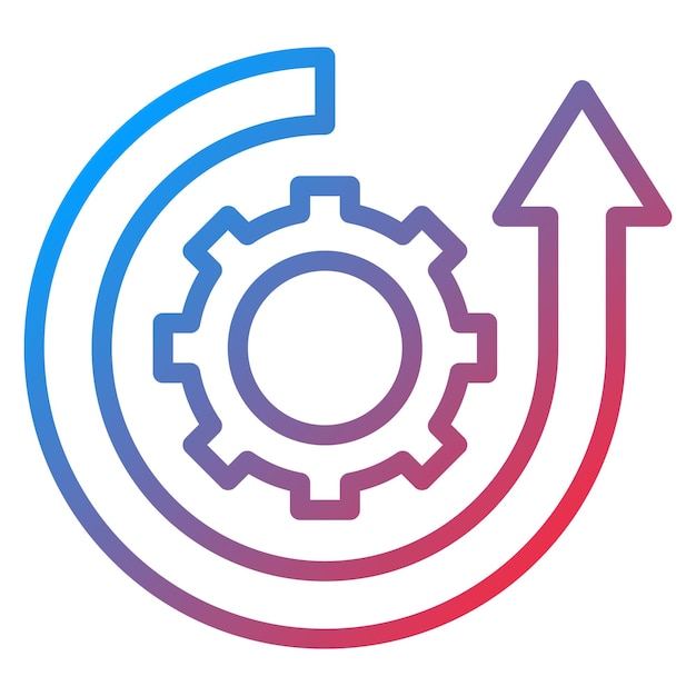 Vector process improvement icon vector image can be used for operations management