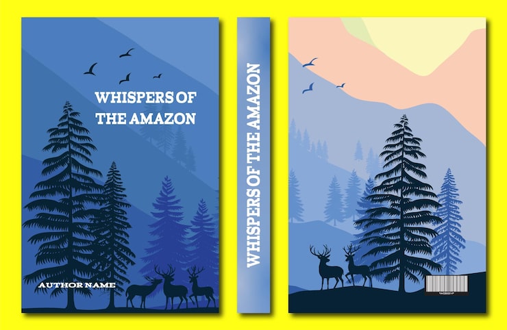 Vector professional book cover design