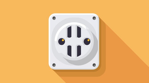 Vector professional electrical outlet icon vector isolated illustration