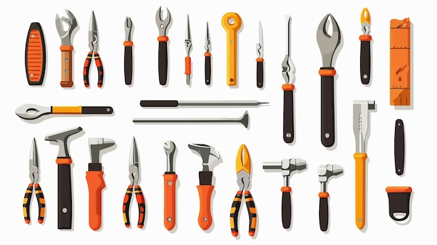 Vector professional graphic design tools and vector illustration concept in flat vector style