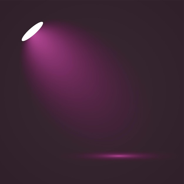 Vector professional pink spotlight effect for stage and studio background