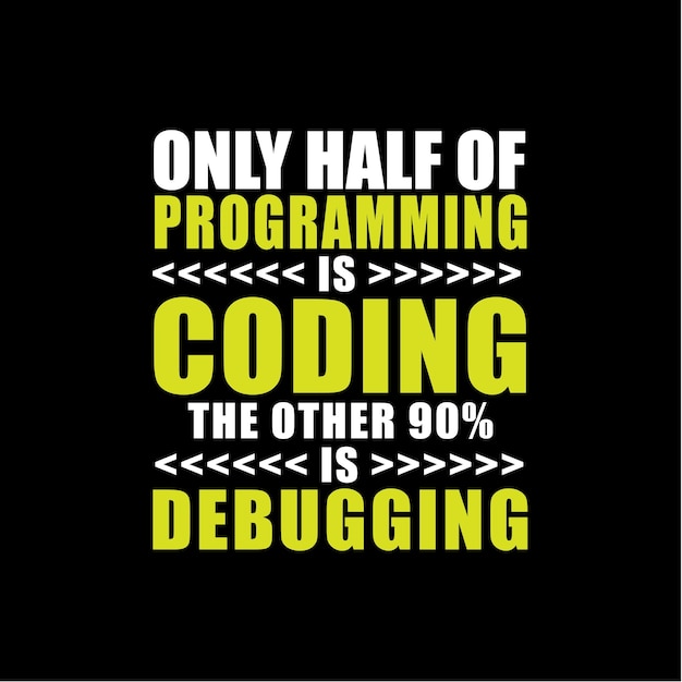 Vector programing is coding tshirt design