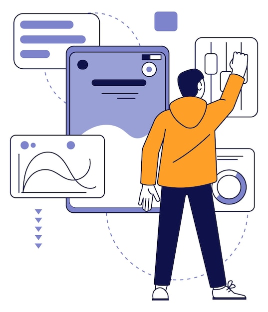 Vector programmer setting software web app development process