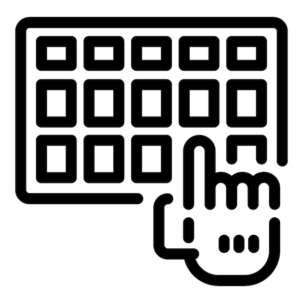 Vector programmer using keyboard on computer for coding and programming