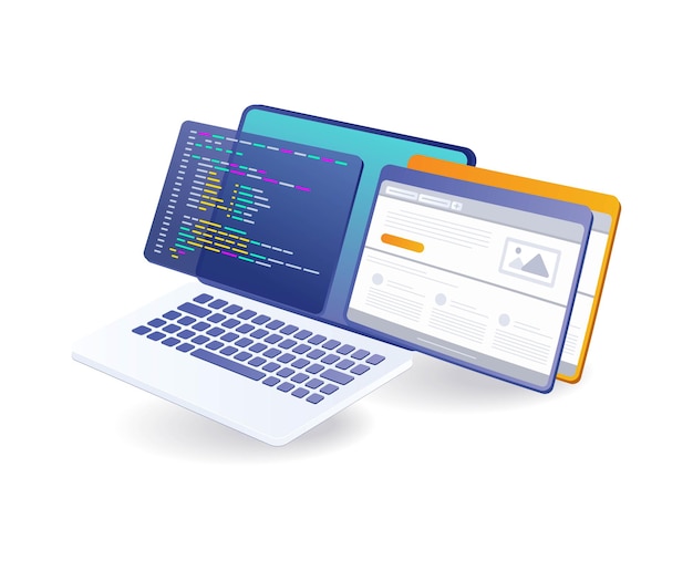 Vector programmers create responsive web application designs