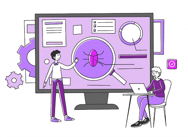 Vector programmers testing new application