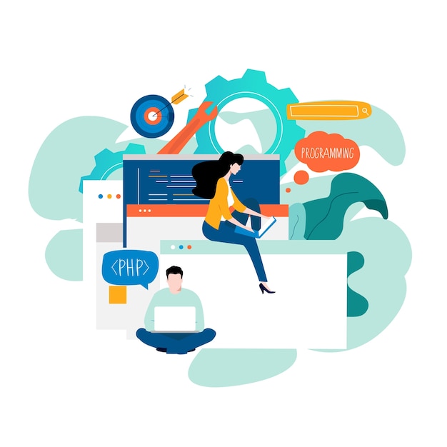 Vector programming and application website development