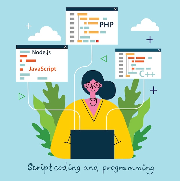 Vector programming and coding, website development