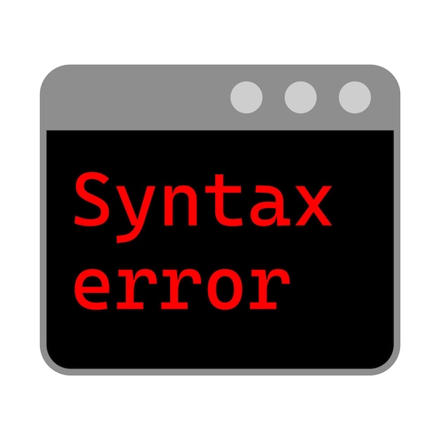 Vector programming console syntax error