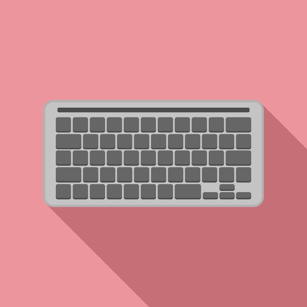 Vector programming keyboard icon flat illustration of programming keyboard vector icon for web design