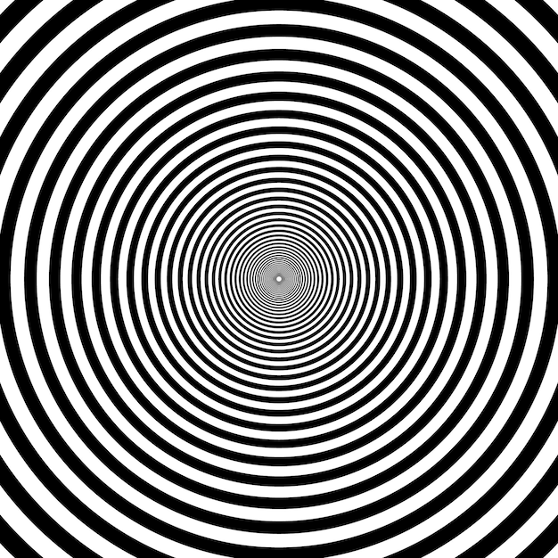 Vector psychedelic hypnotic spiral