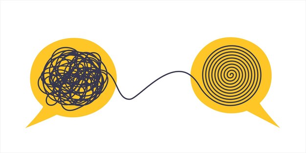 Vector psychologist consulting or mental problem solving brainstorm concept