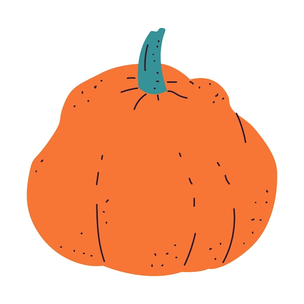 Vector pumpkin vector cartoon illustration isolated on a white background