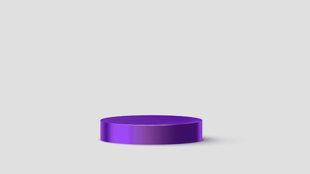 Vector a purple round table with a white background.