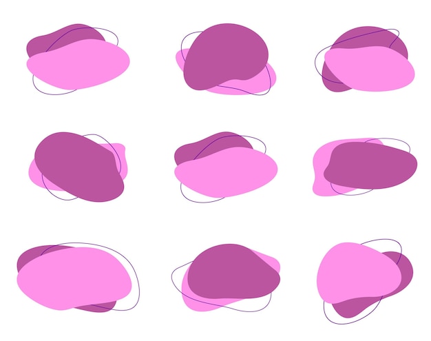 Vector purple shape design