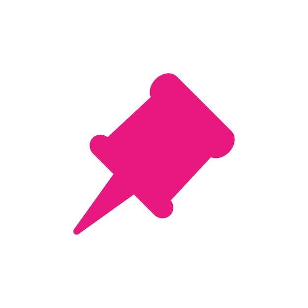 Vector push pin icon design vector template