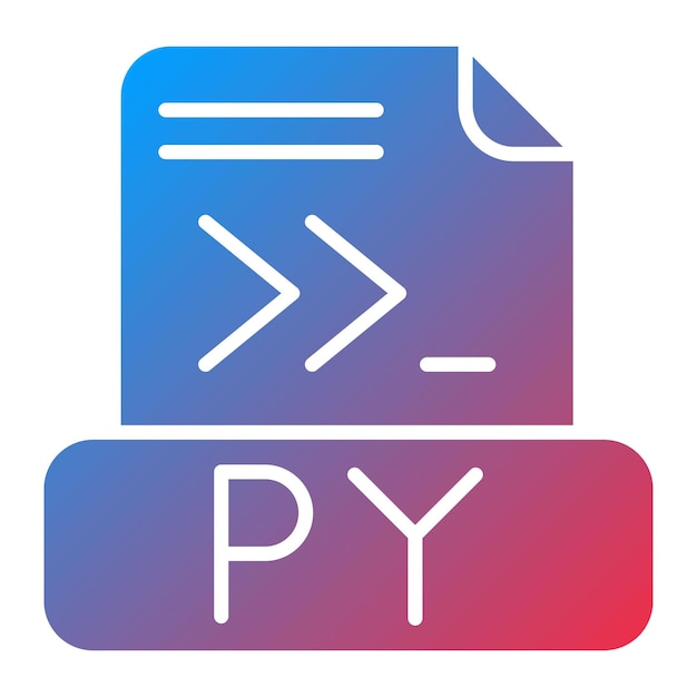 Vector python file icon vector image can be used for computer programming