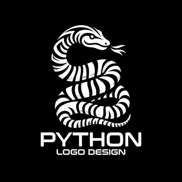 Vector python vector logo design