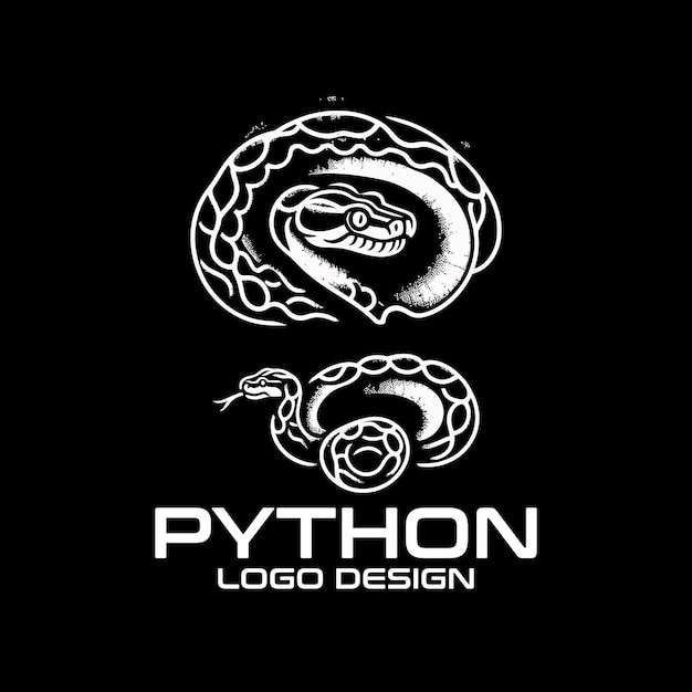 Vector python vector logo design