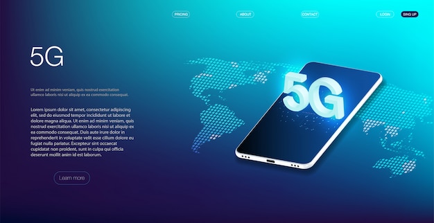 Vector quantum computer, large data processing, database concept.cpu isometric banner. central computer processors cpu concept.digital chip futuristic microchip processor with lights on the blue background.