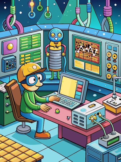 Vector quantum computer programming vector graphics illustration eps source file format lossless scaling ic