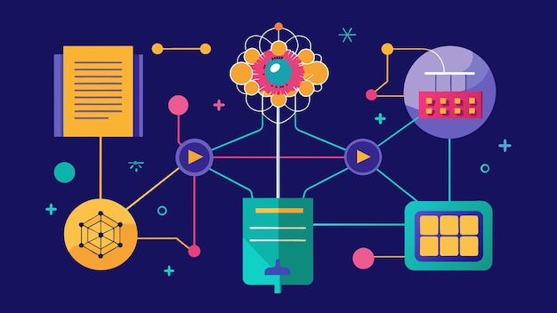 Vector quantum computer programming vector graphics illustration eps source file format lossless scaling ic