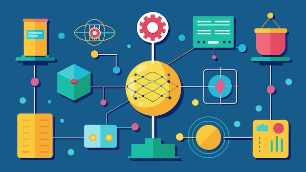 Vector quantum computer programming vector graphics illustration eps source file format lossless scaling ic