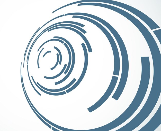 Vector radial maze lines abstract vector background linear pattern in 3d perspective