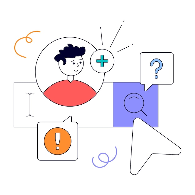 Vector ready to use animated design of media content