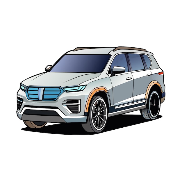 Vector realistic car vehicle vector illustration concept