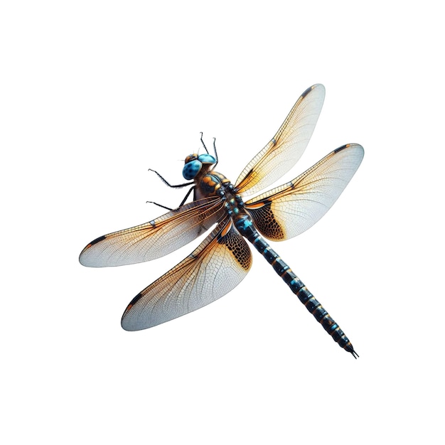 Vector a realistic dragonfly vector
