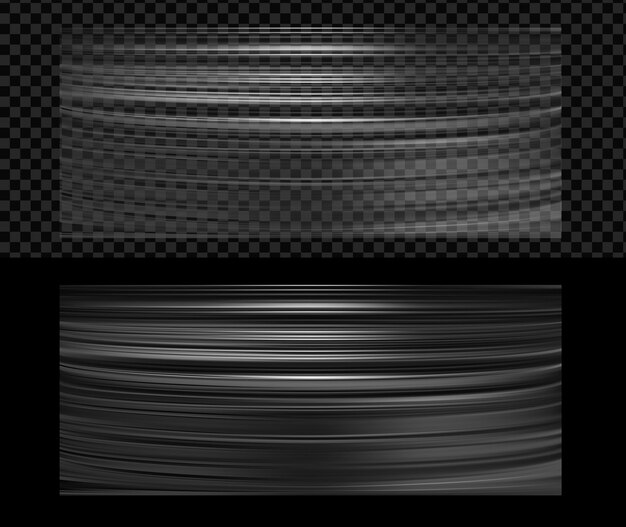 Vector realistic transparent plastic wrapper texture