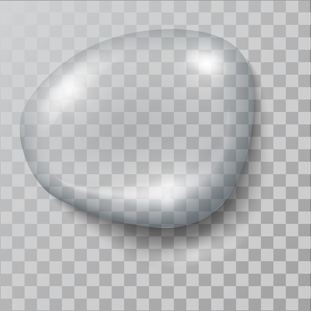 Vector realistic   water  drop