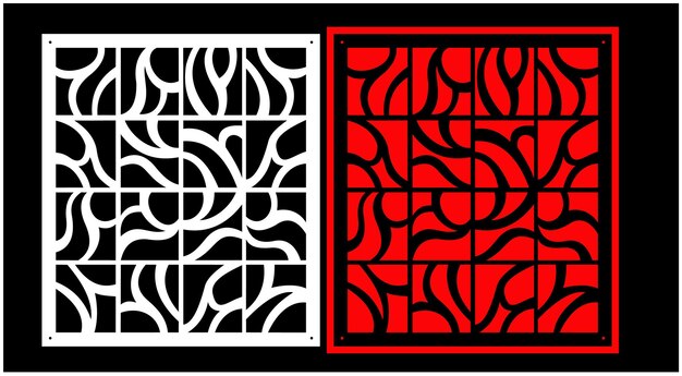 Vector a red and black screen with a pattern of squares with the word love on it.