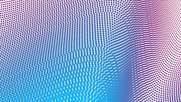 Vector red and blue halftone abstract background