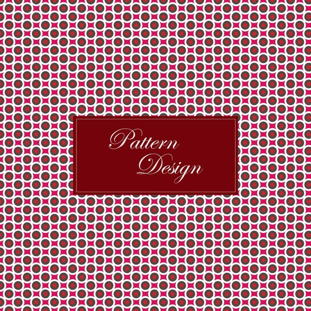 Vector a red card with a red background with a red and white pattern
