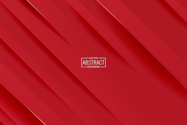 Vector red geometric minimalist background illustration