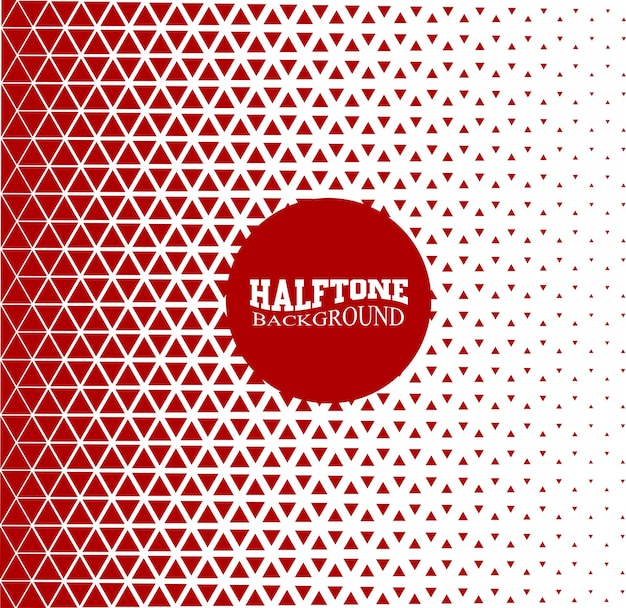 Vector red halftone background