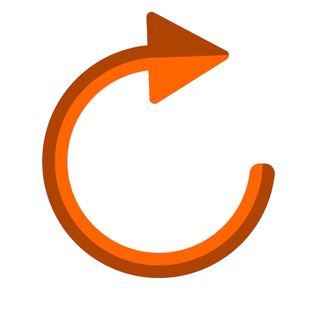 Vector refresh arrow vector image and illustration