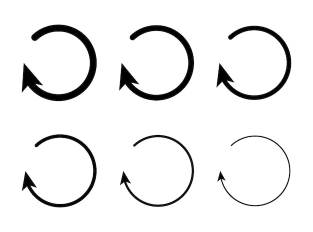 Vector refresh icon refresh sign reload icon replay reusing revise revision synchronize undo updat
