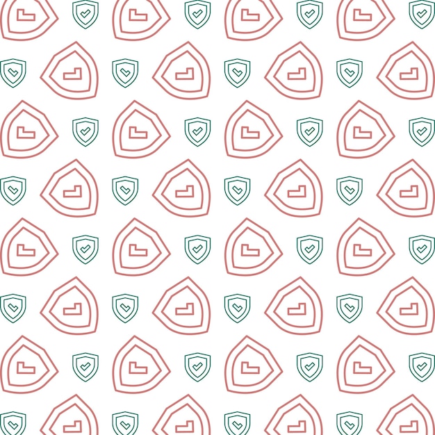Vector reliable symbol trendy repeating pattern green brown vector illustration background