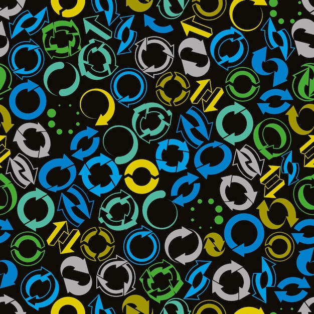 Vector reload icons seamless background loop arrows refresh vector web theme simplistic symbols vector c