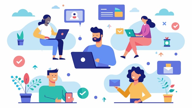 Vector remote work benefits limitations and workflow