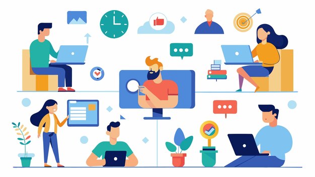 Vector remote work benefits limitations and workflow