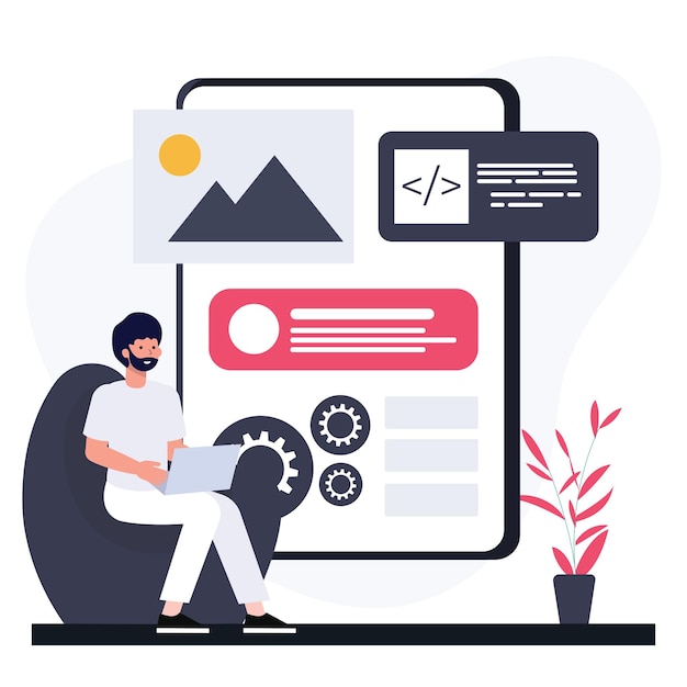 Vector renting house online