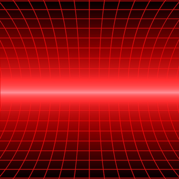 Vector retro background with perspective grid. vector illustration