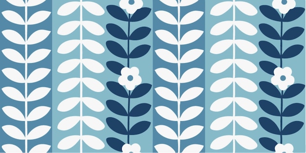 Vector retro floral pattern